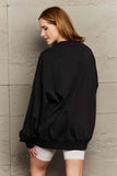 Momentlover Simply Love Full Size Graphic Round Neck Sweatshirt
