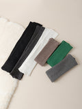 momentlover Casual Keep Warm Solid Color Leg Warmers Accessories