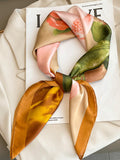 Momentlover Floral Printed Square Scarfs&Hats