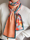 Momentlover Vintage Silk Imitation Printed Scarf