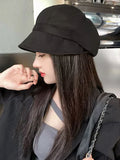 Momentlover Simple Keep Warm Solid Color Fisherman Hat
