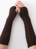 momentlover Jacquard 5 Colors Knitting Sleevelet