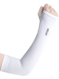 momentlover Ice Silk Sun Protection Solid Color Sleevelet