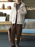 Momentlover Original Solid Hooded Cotton-Padded Coat
