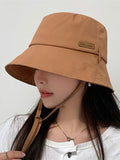 Momentlover Wide Side Lace-Up Sun-Protection Hats&Caps Fisherman Hat