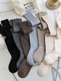 momentlover Casual Skinny Solid Color Stockings Accessories