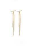 Geometric Tasseled Drop Earrings
