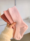 momentlover Solid Color Elasticity Socks