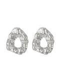 Momentlover Solid Color Hollow Geometric Drop Earrings