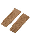 momentlover Simple 9 Colors Jacquard Knitting Gloves