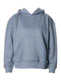 Momentlover Casual Loose Long Sleeves Hollow Solid Color Hoodies Tops