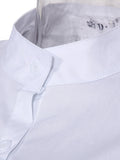 momentlover Casual High-Low Loose Printed Stand Collar Blouses&Shirts Tops