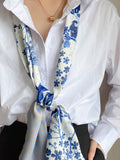 Momentlover Vintage Silk Imitation Printed Scarf