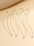 Chains Geometric Layered Necklaces Accessories