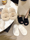 Momentlover Split-Joint Solid Color Open Toe Platform Shoes Flat Shoes