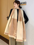 Momentlover Original Warm Letter Print Shawl&Scarf