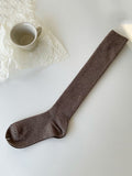 momentlover Casual Wool Keep Warm Solid Color Socks Accessories