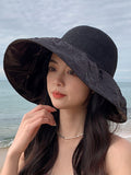 Momentlover Wide Side Split-Joint Sun-protection Hats&Caps