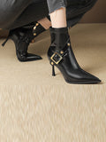 Momentlover Split-Joint Pointed-Toe Pumps Boots