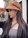 Momentlover Simple Keep Warm Solid Color Fisherman Hat