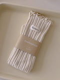 momentlover Wood Ear Lace Pleated Socks