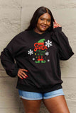 Momentlover Simply Love Full Size Graphic Round Neck Sweatshirt