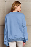 Momentlover Simply Love Full Size HAPPY NEW YEAR Round Neck Sweatshirt