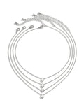 Chains Geometric Layered Necklaces Accessories
