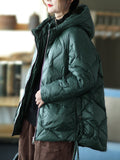 Momentlover Original Solid Hooded Cotton-Padded Coat