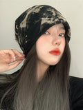 Momentlover Tie-Dyed Keep Warm Normcore Hats&Caps