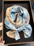 Momentlover Vintage Silk Imitation Printed Scarf