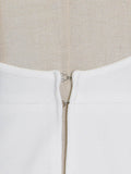 Momentlover Original Sleeveless Irregularity Solid Color High-Neck T-Shirt Top&Pleated Skirt Bottom Two Pieces Set