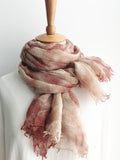 Momentlover Vintage Tie-Dyed Fringed Scarf