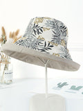 Momentlover Original Solid&Printing Reversible Foldable Sun-Protection Bucket Hat