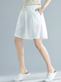 Momentlover Loose Solid Wide Leg Pants