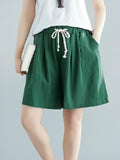 Momentlover Loose Solid Wide Leg Pants