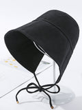 Momentlover Going Out Solid Color Sun Protection Fisherman Hat