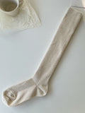 momentlover Casual Wool Keep Warm Solid Color Socks Accessories