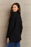 Momentlover Ninexis Full Size Buttoned Dropped Shoulder Raw Hem Pullover Sweater