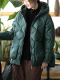 Momentlover Original Solid Hooded Cotton-Padded Coat