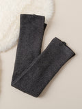 momentlover Casual Keep Warm Solid Color Leg Warmers Accessories