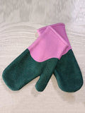 momentlover Casual Keep Warm Floral Embroidered Mittens
