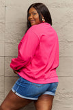 Momentlover Simply Love Full Size HAPPY NEW YEAR Round Neck Sweatshirt