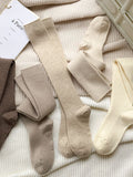 momentlover Casual Wool Keep Warm Solid Color Socks Accessories