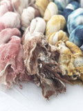 Momentlover Vintage Tie-Dyed Fringed Scarf