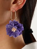 Momentlover Flower Shape Drop Earrings
