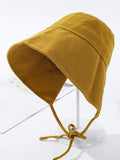Momentlover Going Out Solid Color Sun Protection Fisherman Hat