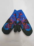 momentlover Casual Keep Warm Floral Embroidered Mittens