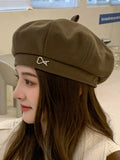Momentlover Rhine Stones Dome Beret Hat