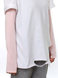 Momentlover Ice Silk Sun Protection Simple Solid Color Sleevelet